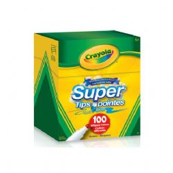 CRAYOLA - 100 CRAYONS SUPER POINTES